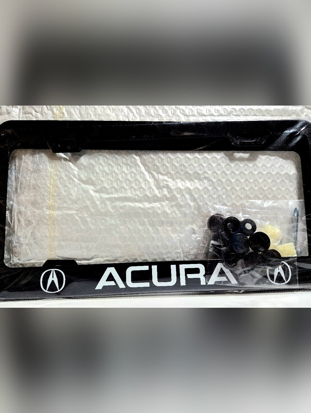 Acura Black License Plate Frame with Logo